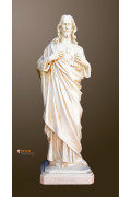 Statua Sacro Cuore di Gesù 50cm effetto invecchiato