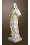 Statua Sacro Cuore di Gesù 50cm effetto invecchiato