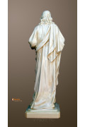 Statua Sacro Cuore di Gesù 50cm effetto invecchiato