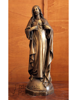 Statua Sacro Cuore di Gesù in Bronzo fuso 60cm