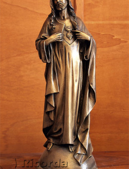 Statua Sacro Cuore di Gesù in Bronzo fuso 60cm
