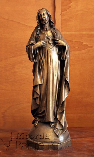 Statua Sacro Cuore di Gesù in Bronzo fuso 60cm