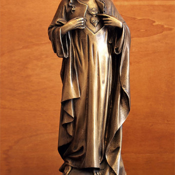 Statua Sacro Cuore di Gesù in Bronzo fuso 60cm