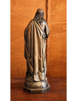 Statua Sacro Cuore di Gesù in Bronzo fuso 60cm