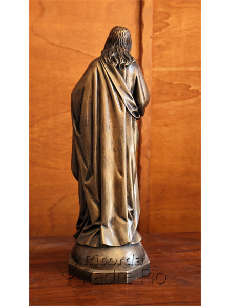 Statua Sacro Cuore di Gesù in Bronzo fuso 60cm