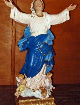 Statua Madonna della Assunta con Angeli cm 95