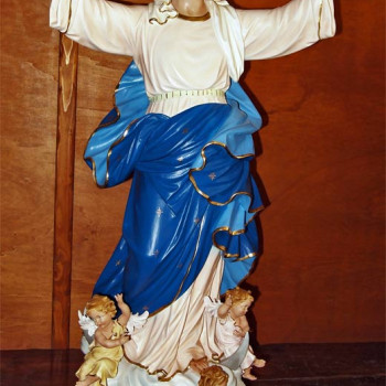 Statua Madonna della Assunta con Angeli cm 95