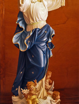 Statua Madonna della Assunta con Angeli cm 95