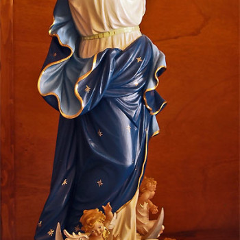 Statua Madonna della Assunta con Angeli cm 95