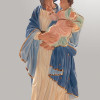 Statua Madonna con le Corone cm75