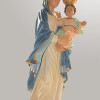Statua Madonna con le Corone cm75