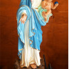 Statua Madonna dei pescatori, sulla roccia 75cm