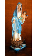 Statua Madonna dei pescatori, sulla roccia 75cm