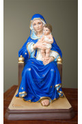 Statua Madonna seduta cm 31