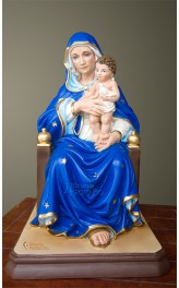 Statua Madonna seduta cm 31
