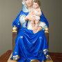 Statua Madonna seduta cm 31