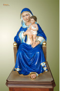 Statua Madonna seduta cm 60