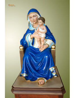 Statua Madonna seduta cm 60