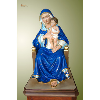 Statua Madonna seduta cm 60