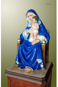 Statua Madonna seduta cm 60