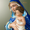 Statua Madonna seduta cm 60