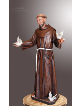 Statua San Francesco d'Assisi 140cm