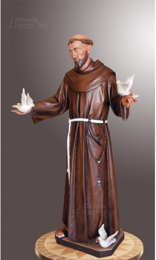 Statua San Francesco d'Assisi 140cm