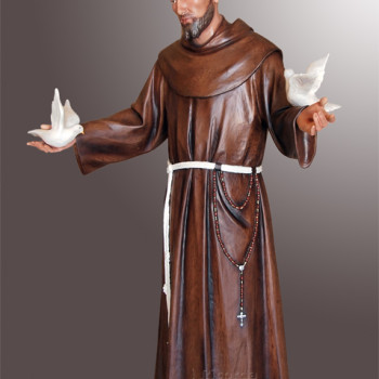 Statua San Francesco d'Assisi 140cm