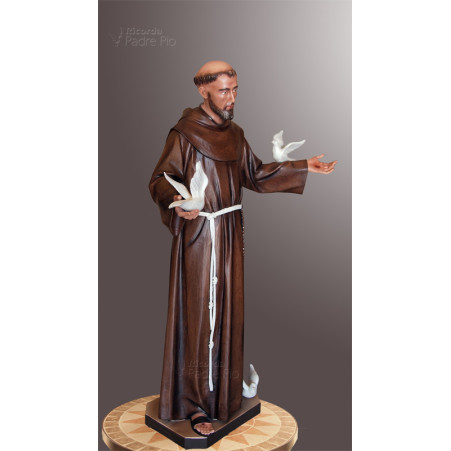 Statua San Francesco d'Assisi 140cm