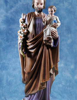 Statua San Giuseppe con Gesù bambino 180cm 