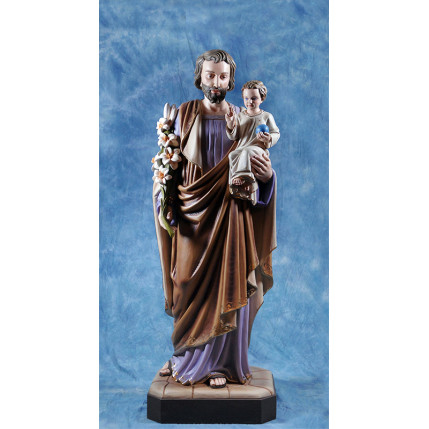 Statua San Giuseppe con Gesù bambino 180cm 