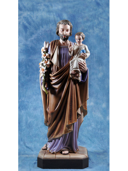 Statua San Giuseppe con Gesù bambino 180cm 