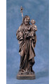 Statua San Giuseppe con Gesù bambino 85cm bronzato