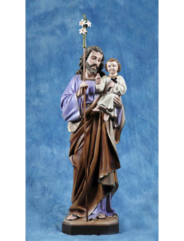 Statua San Giuseppe con Gesù bambino 85cm 