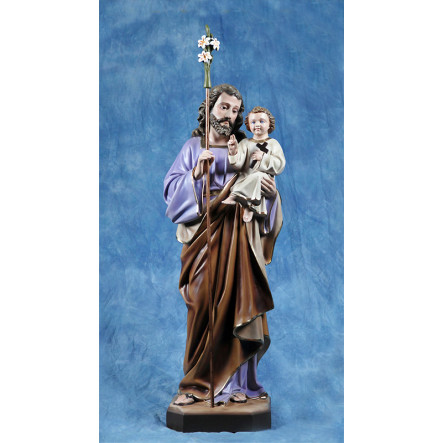 Statua San Giuseppe con Gesù bambino 85cm 