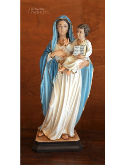 Statua Madonna con Bimbo 64cm