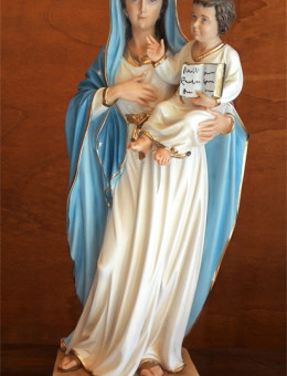 Statua Madonna con Bimbo 64cm