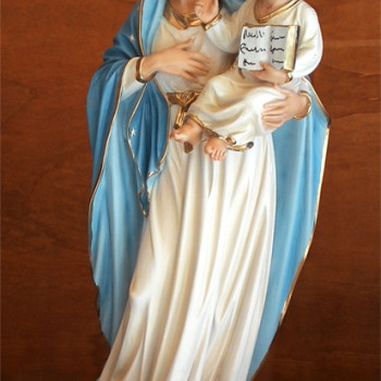 Statua Madonna con Bimbo 64cm