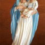 Statua Madonna con Bimbo 64cm