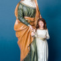 Statua Sant' Anna in resina cm30