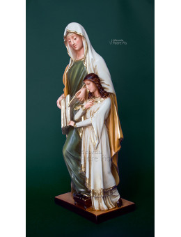 Statua Sant' Anna in resina cm40