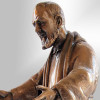Statua Padre Pio bronzo  braccia aperte 60cm