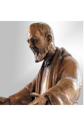 Statua Padre Pio bronzo  braccia aperte 60cm