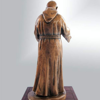 Statua Padre Pio bronzo  braccia aperte 60cm