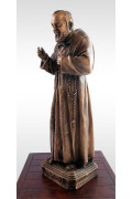 Statua Padre Pio Benedicente con stola in BRONZO fuso da 60cm a 90cm