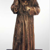 Statua Padre Pio Benedicente con stola in BRONZO fuso da 60cm a 90cm