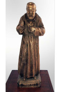 Statua Padre Pio Benedicente con stola in BRONZO fuso da 60cm a 90cm