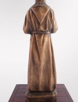 Statua Padre Pio Benedicente con stola in BRONZO fuso da 60cm a 90cm