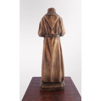 Statua Padre Pio Benedicente con stola in BRONZO fuso da 60cm a 90cm