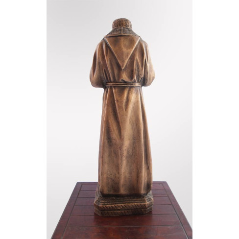 Statua Padre Pio Benedicente con stola in BRONZO fuso da 60cm a 90cm